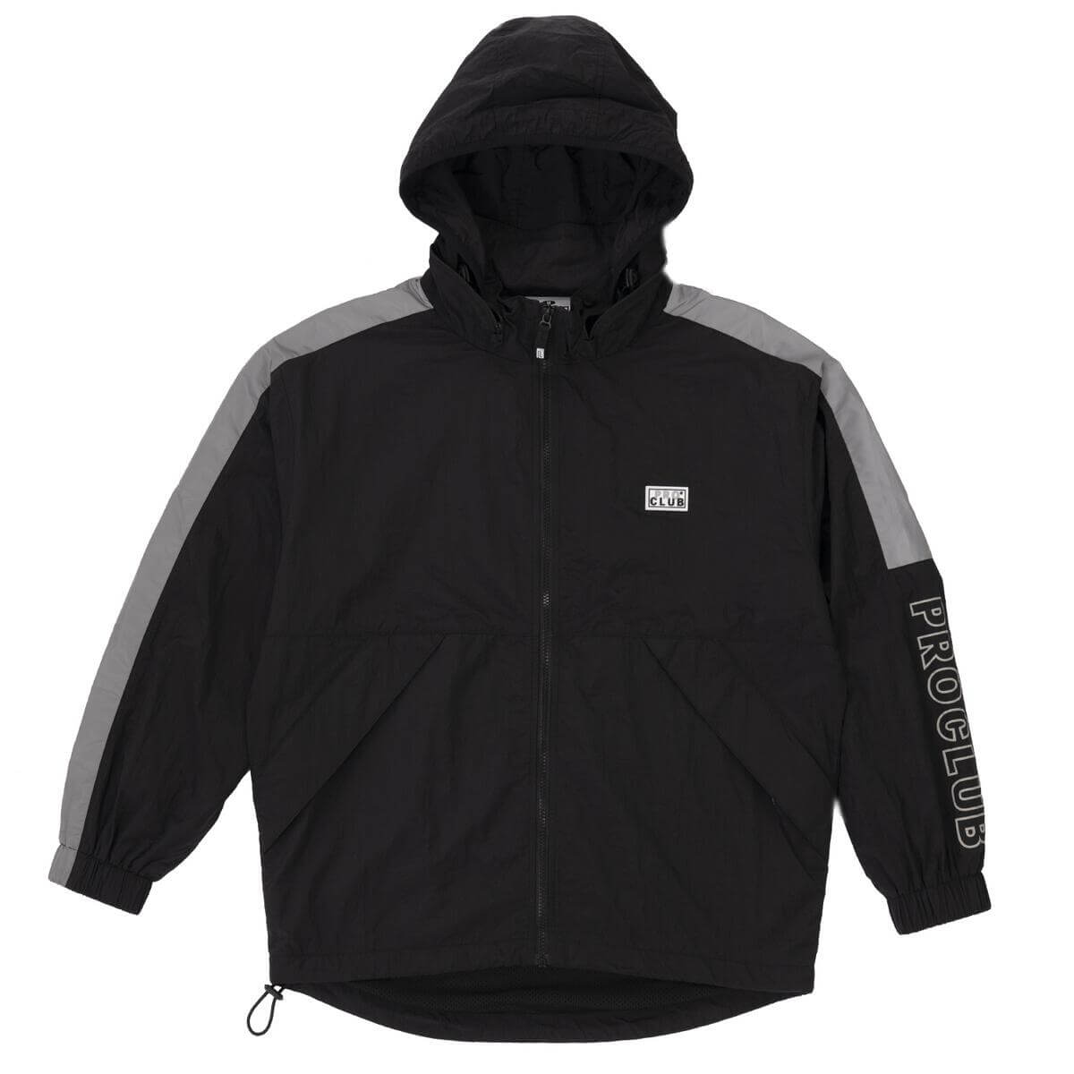 Pro Club Full Court Windbreaker Jacket - Black