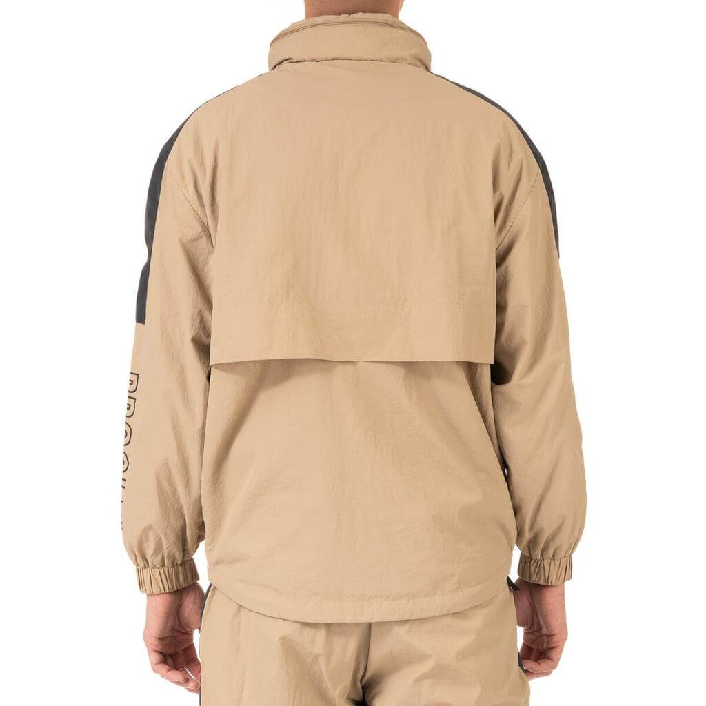 Pro Club Full Court Windbreaker Jacket - Khaki