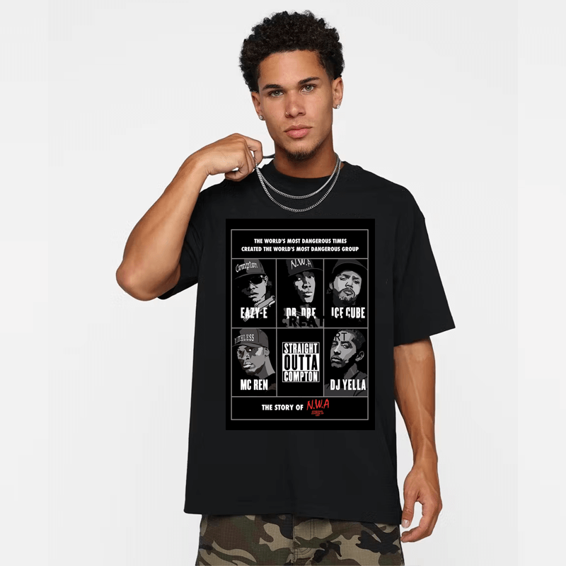 Pro Club Straight Outta Compton Digital printed Tee