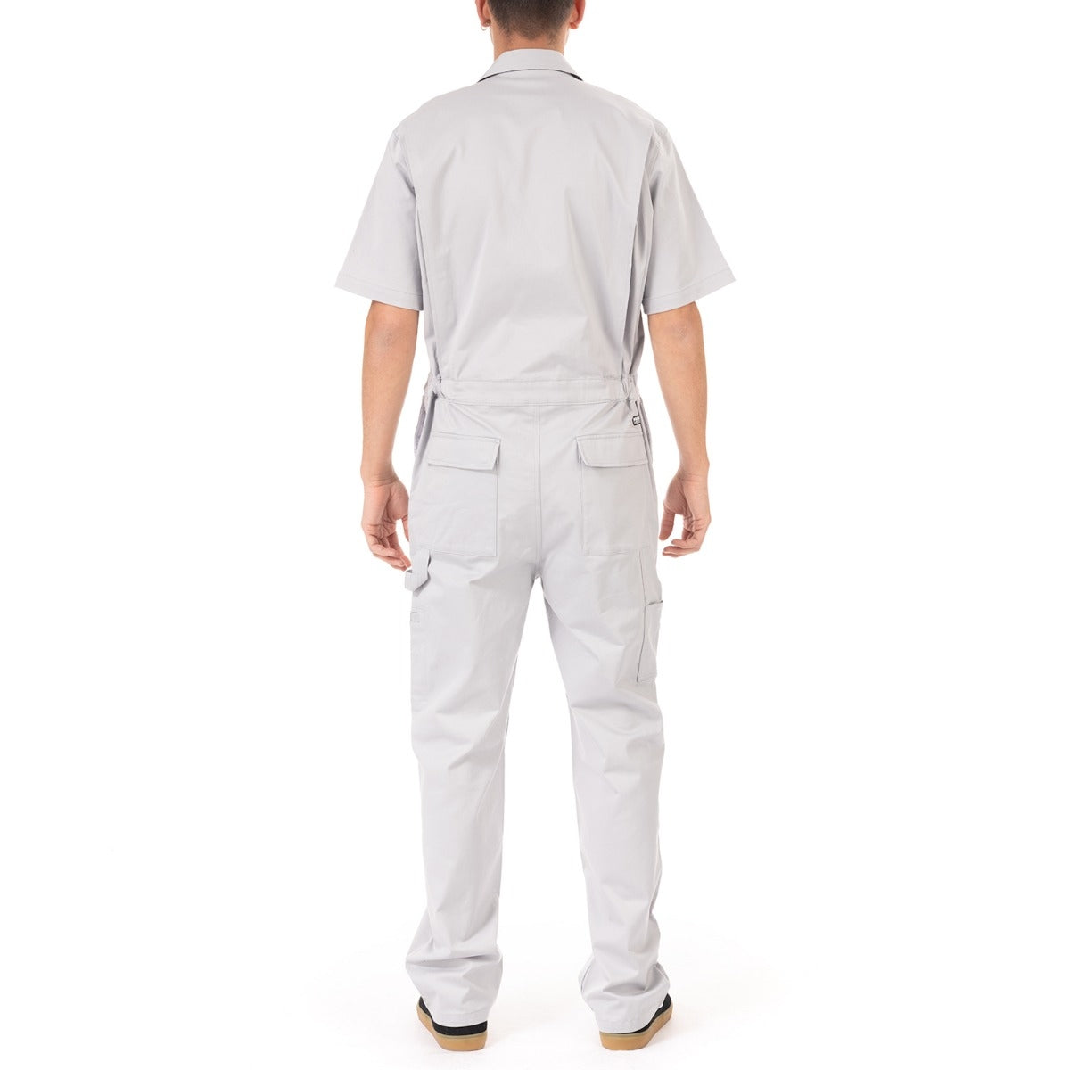 Pro Club Men's Workwear Mechanic's Short Sleeve Coverall - Silver