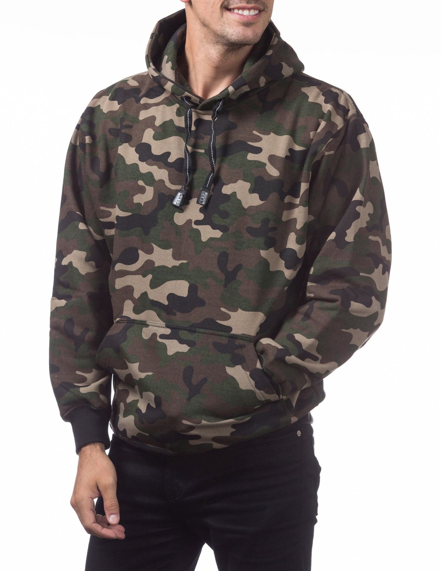 Pro Club Heavyweight Pullover Hoodie (13oz) - GREEN CAMO