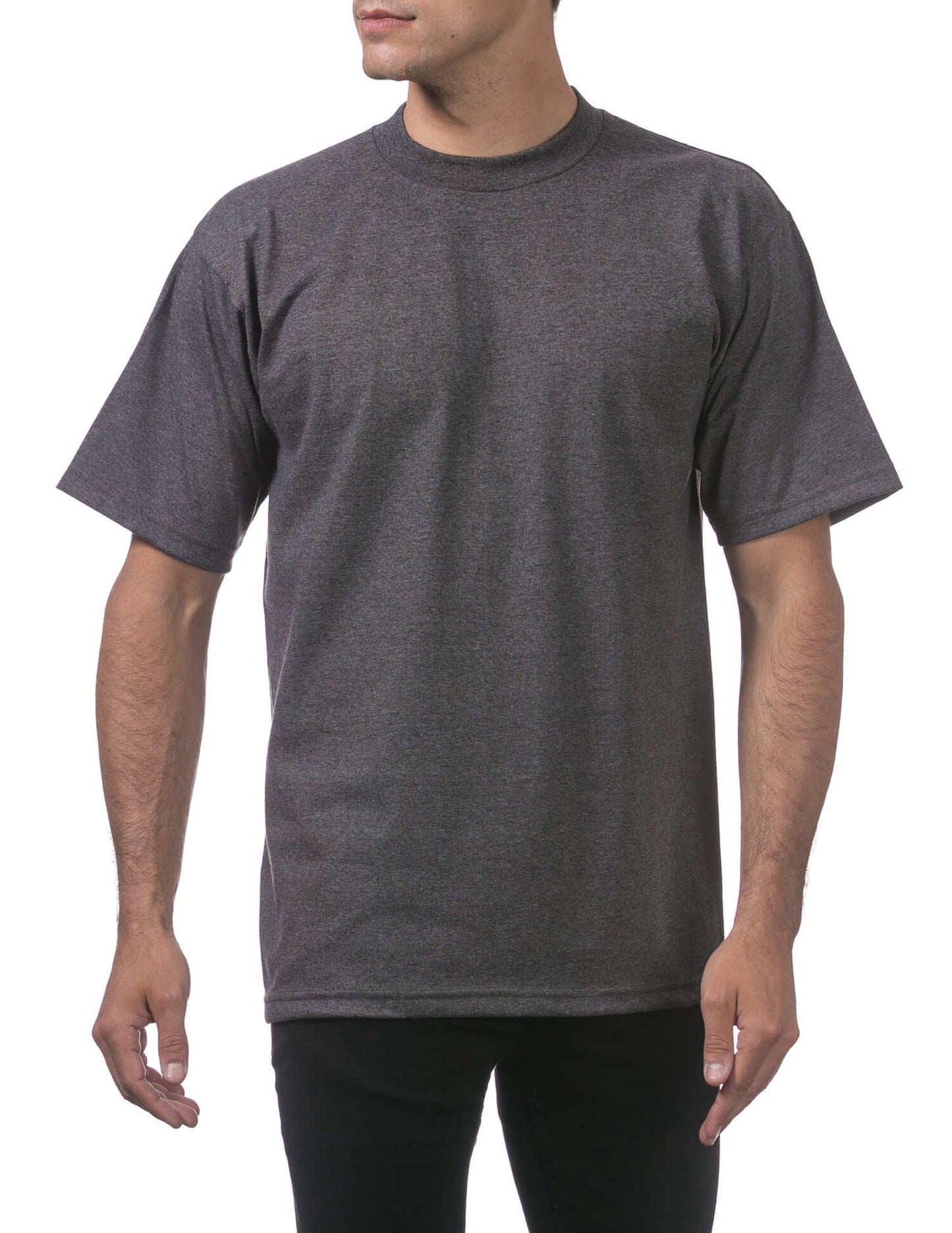 Pro Club Men's Heavyweight Short Sleeve Tee - CHARCOAL