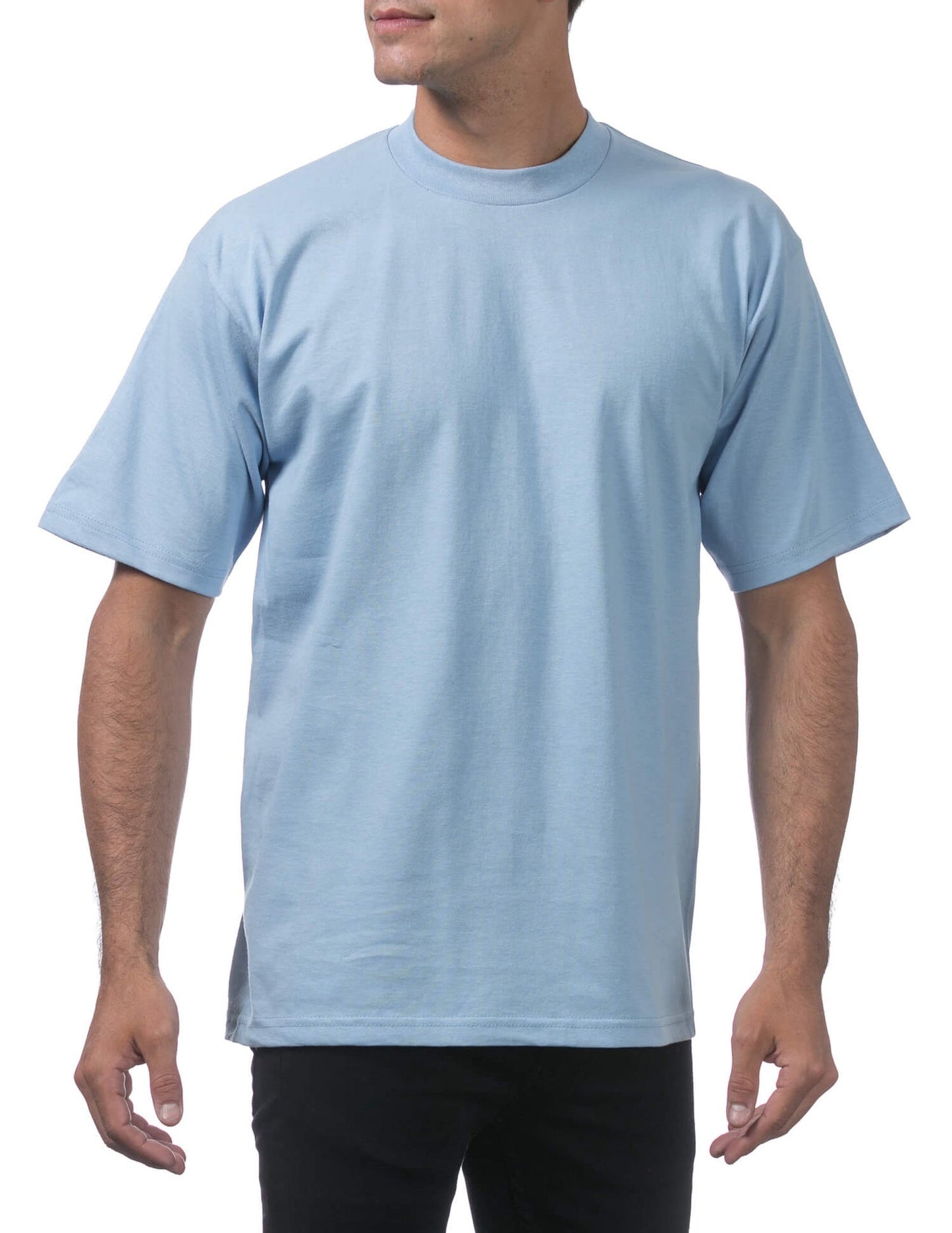 Pro Club Men's Heavyweight Short Sleeve Tee - SKY BLUE