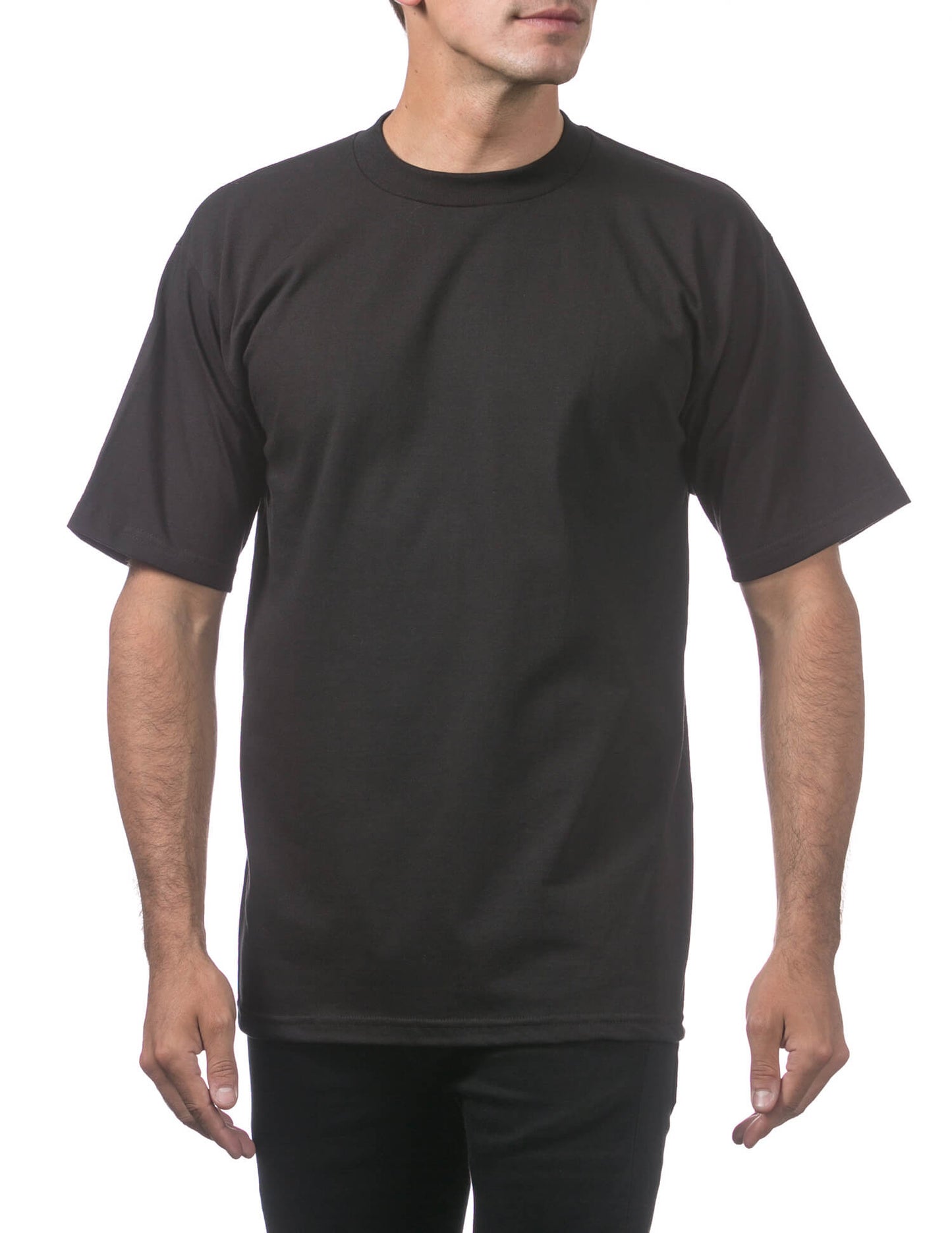 Pro Club Men's Heavyweight Short Sleeve Tee - BLACK