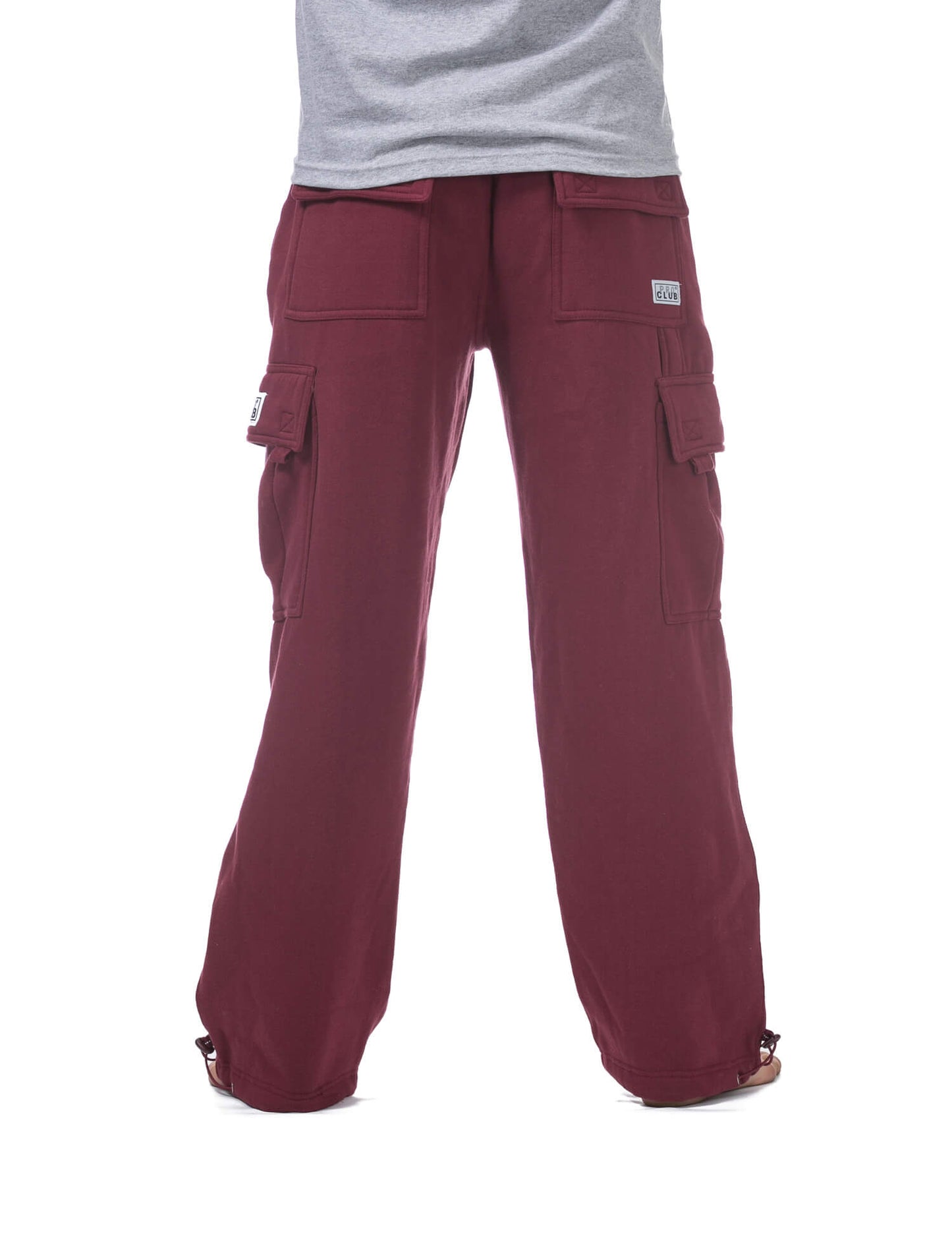 Pro Club Heavyweight Fleece Cargo Pants - MAROON