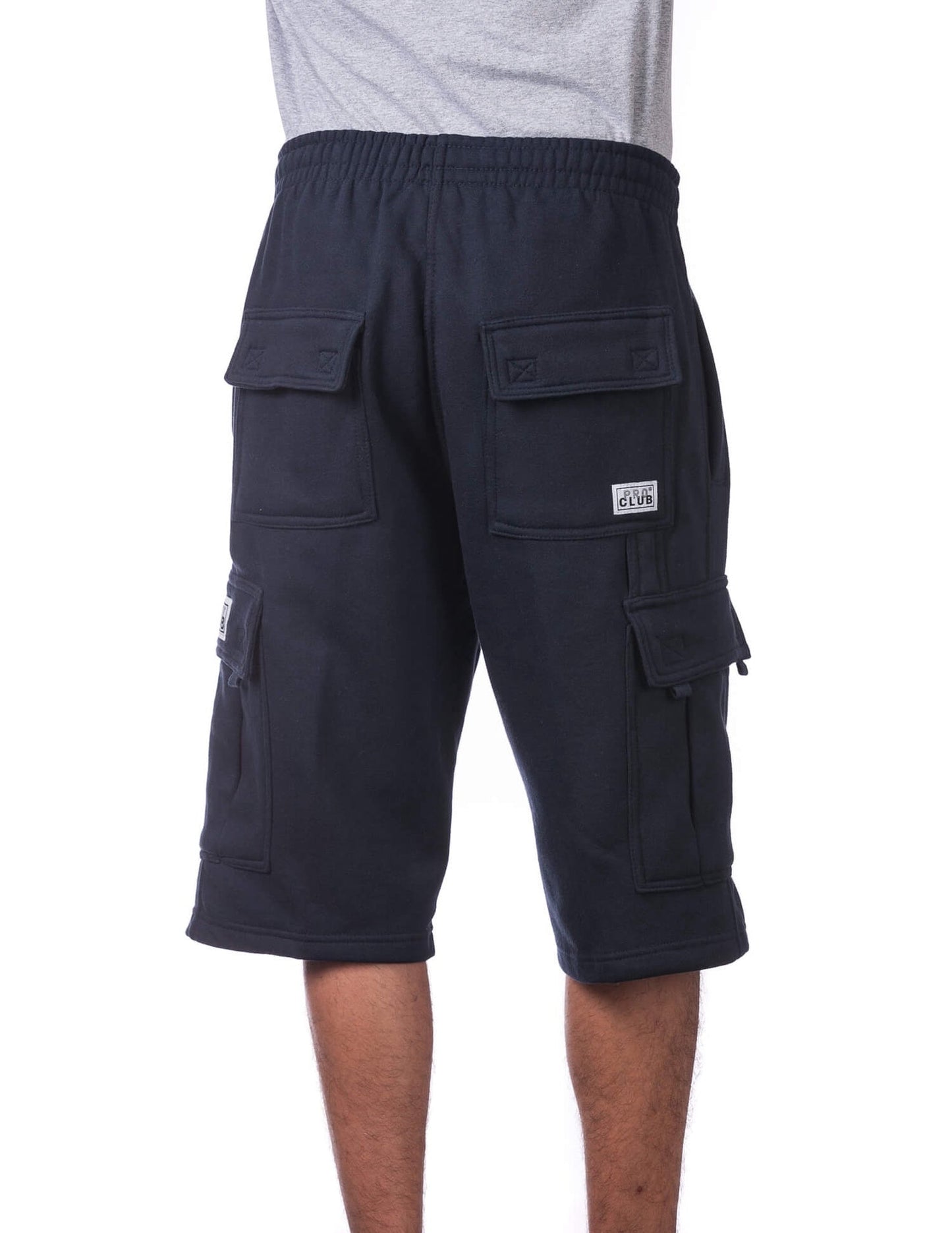 Pro Club FLEECE CARGO SHORTS - NAVY