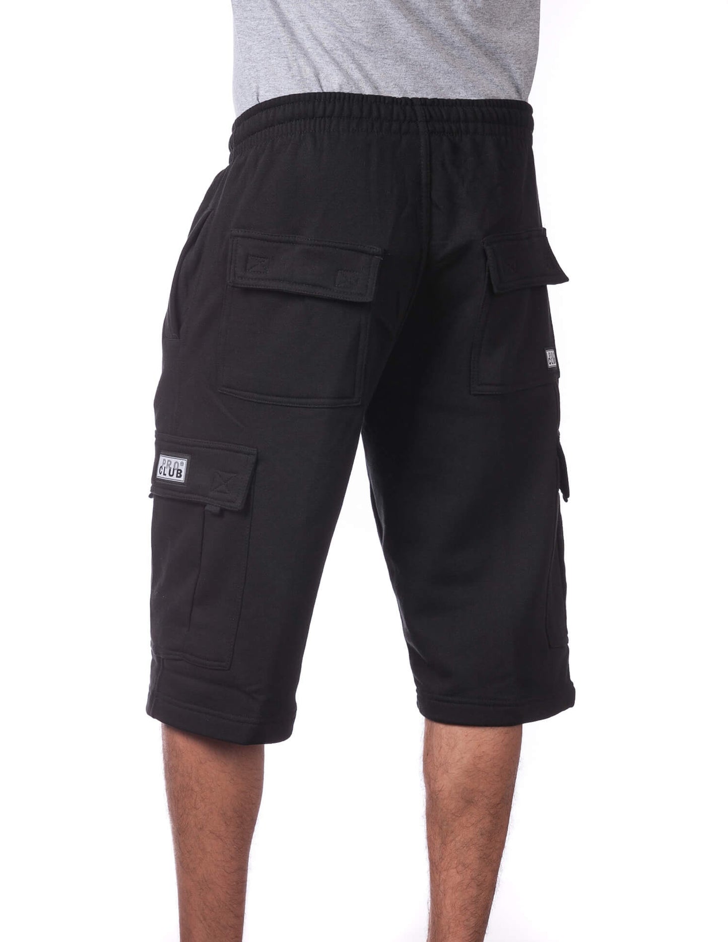Pro Club FLEECE CARGO SHORTS - BLACK