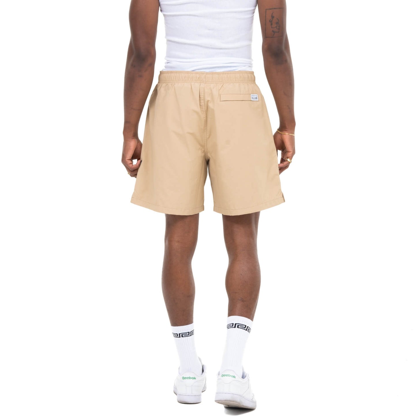 Pro Club Men's Comfort Cotton/Nylon Swim Short - KHAKI