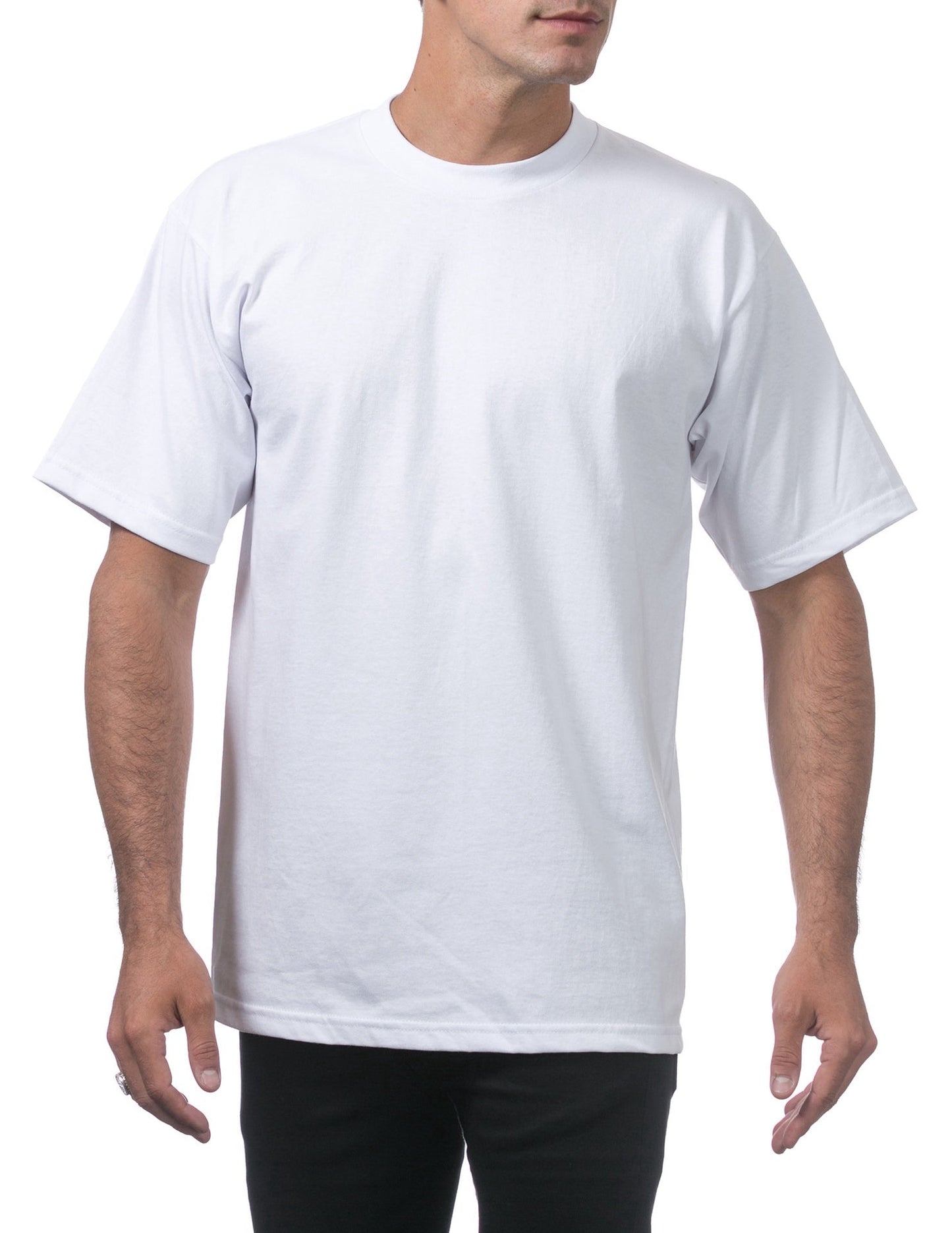 Pro Club Men's Heavyweight Short Sleeve Tee - WHITE