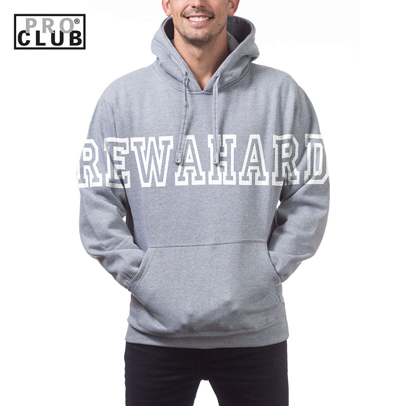 REWAHARD FRONT ALL STAR Pro Club Heavyweight Pullover Hoodie (13oz)