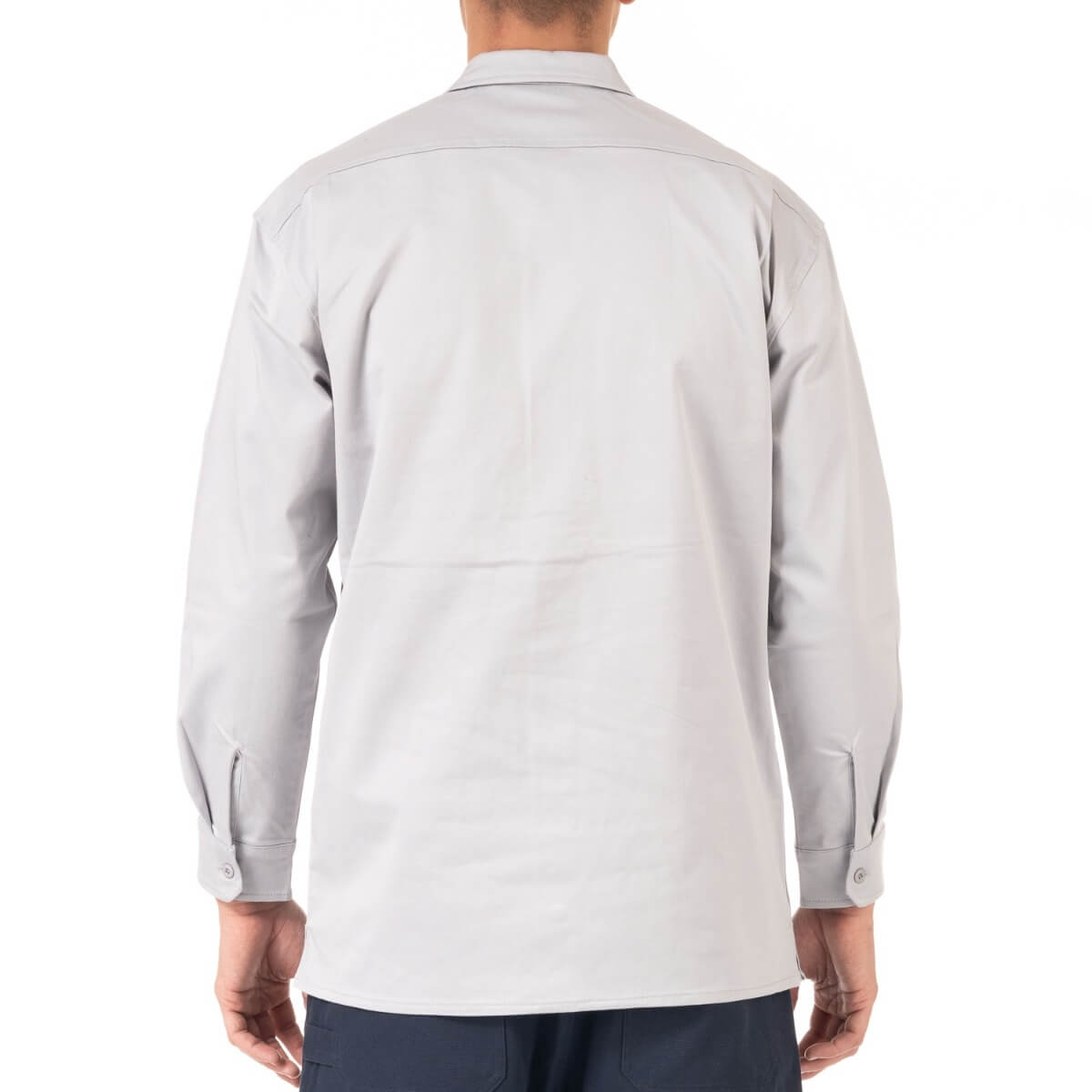 Pro Club Men's Workwear Mechanic's Long Sleeve Shirt - Silver