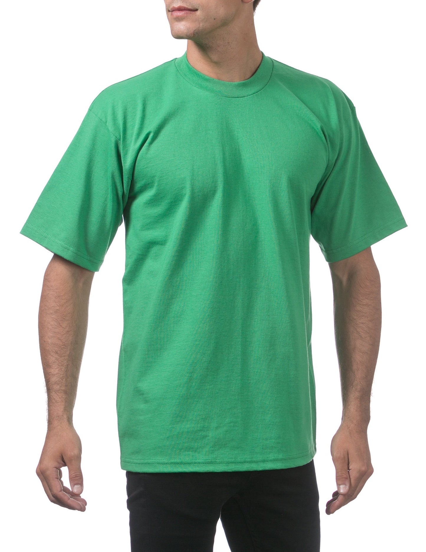 Pro Club Men's Heavyweight Short Sleeve Tee - KELLY GREEN