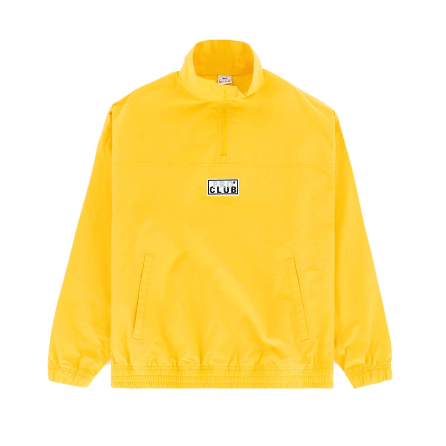 Pro Club Men's Comfort Cotton/Nylon Half Zip Track Jacket - YELLOW