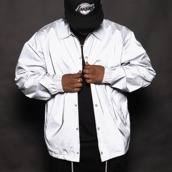 Pro Club Standard Coach Jacket - Silver Reflective
