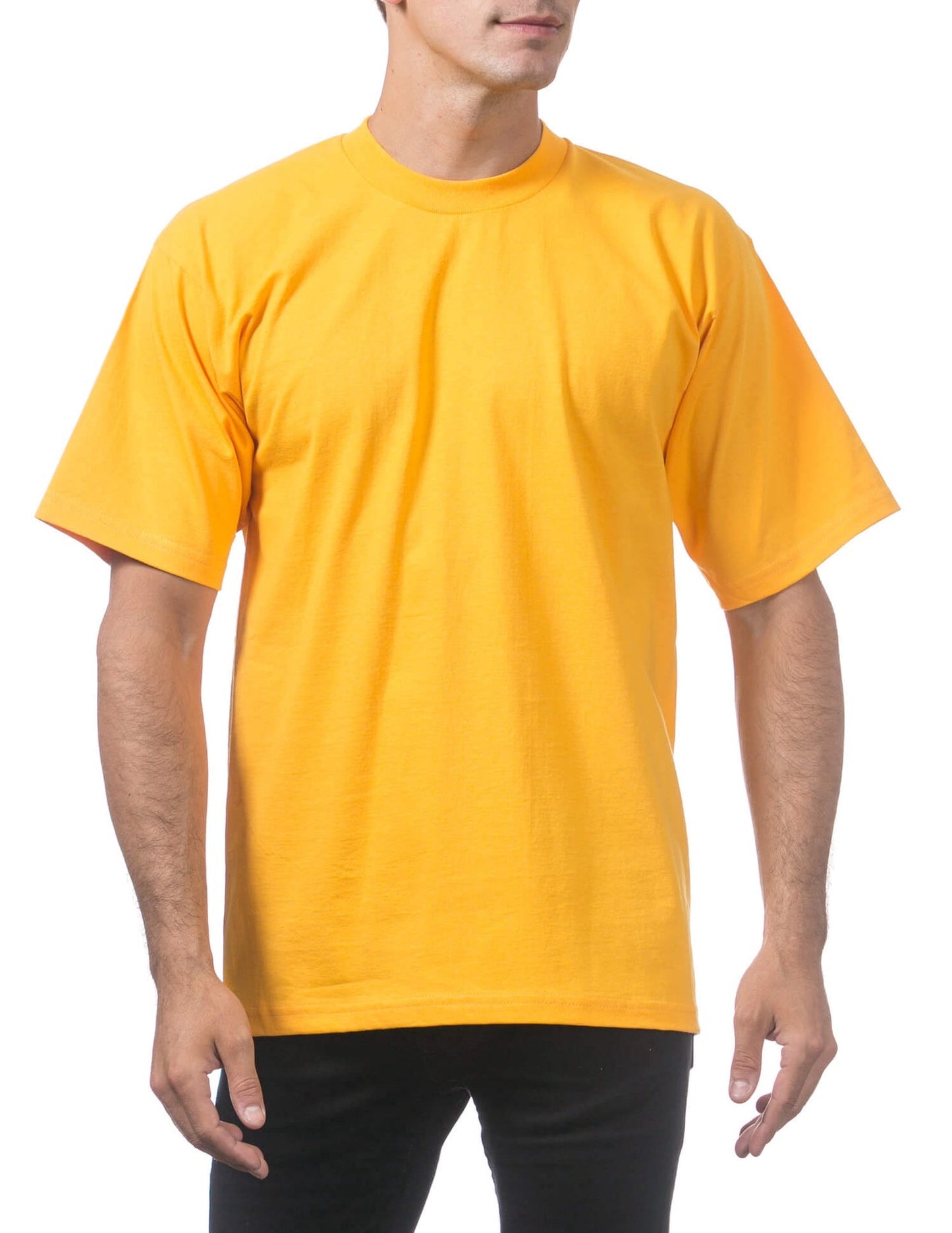 Pro Club Men's Heavyweight Short Sleeve Tee - GOLD