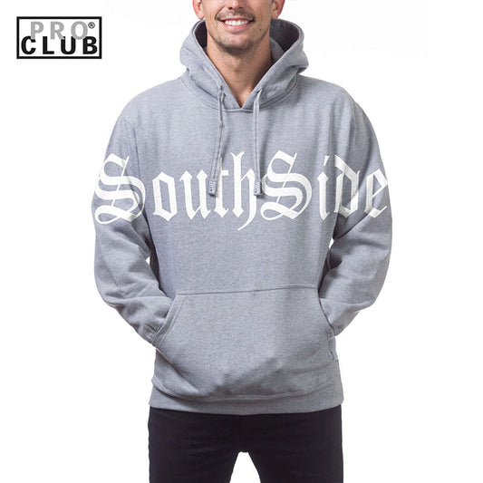 SOUTHSIDE FRONT OLD ENGLISH Pro Club Heavyweight Pullover Hoodie (13oz)