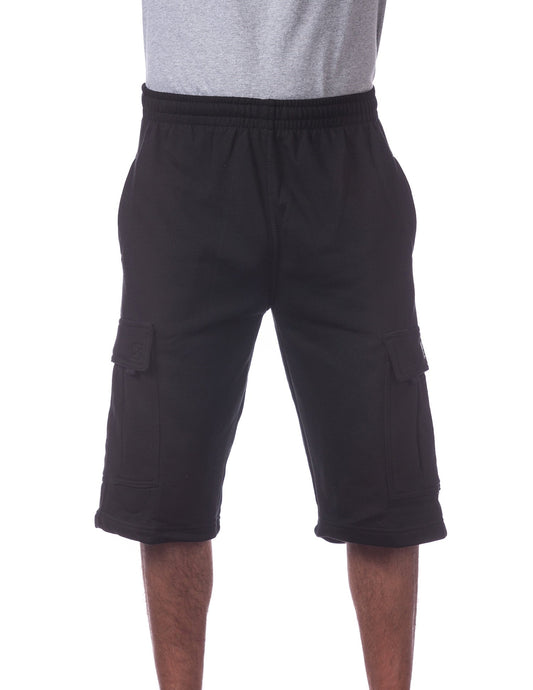 Pro Club FLEECE CARGO SHORTS - BLACK