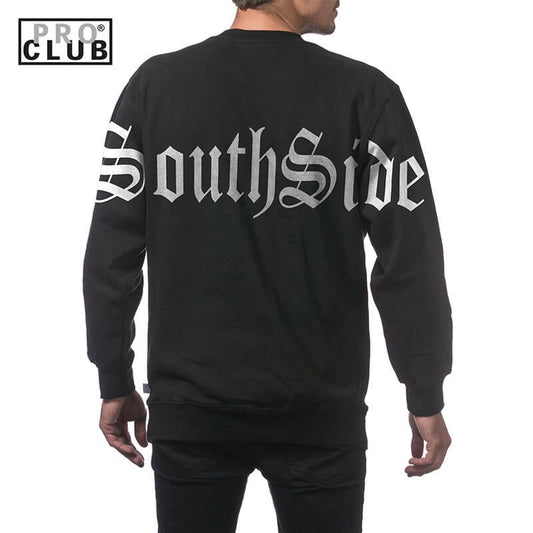 SOUTHSIDE BACK SHOULDER OLD ENGLISH Pro Club Heavyweight Pullover Sweater (13oz)