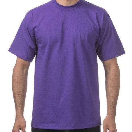 Pro Club Men's Heavyweight Short Sleeve Tee  -  PURPLE