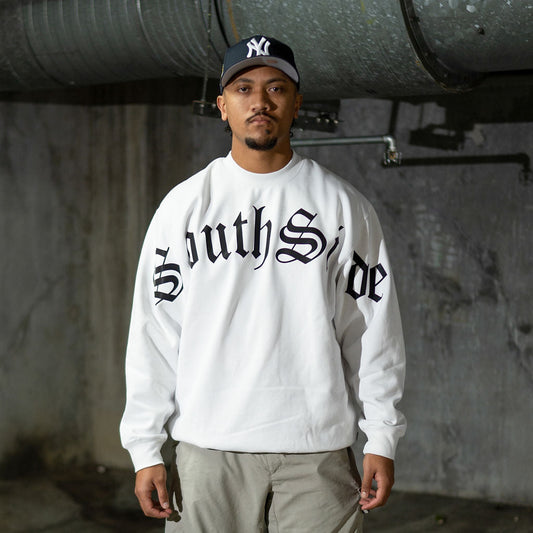 SOUTHSIDE FRONT OLD ENGLISH Pro Club Heavyweight Pullover Sweater (13oz)